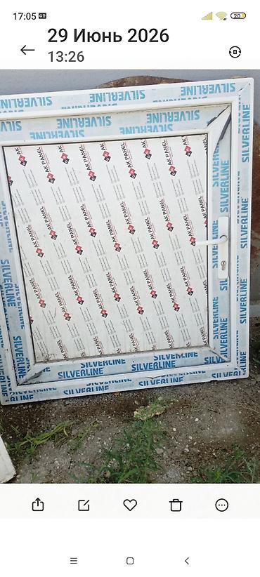 Plastik pəncərələr: PVC pəncərə və qapı dəsti - Material: ağ PVC profillər - Şüşə: ikiqat — 6