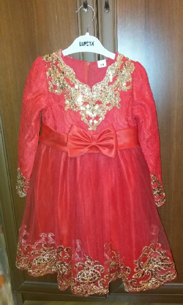 платья: Детское платье цвет - Красный