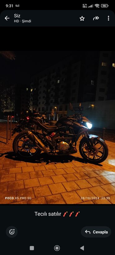 Motosikletlər: - FX37200RR, 200 sm3, 2023 il, 9000 km