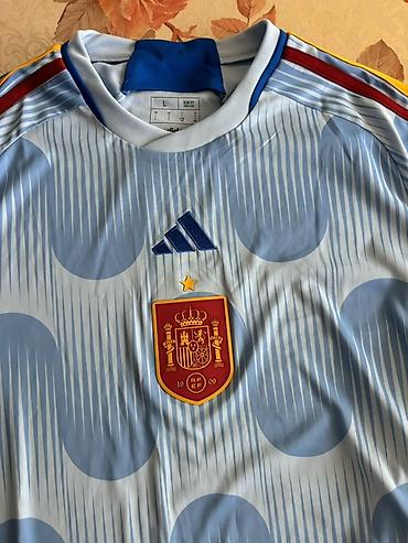 Kişi geyimləri: Futbolka, Adidas, L, rəng - Mavi — 2