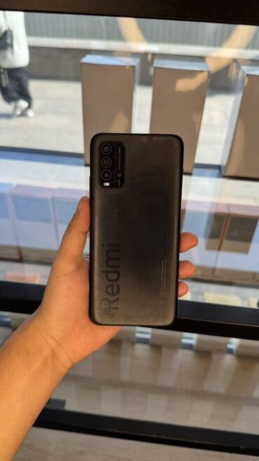 продать бу телефон: Redmi, Redmi 9T, Б/у, 64 ГБ, цвет - Черный, 2 SIM