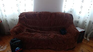 покрывала на угловой диван: Диван, Б/у, Раскладной, С подъемным механизмом, Ткань, Нет доставки