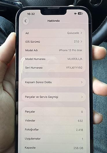 Apple iPhone: IPhone 13 Pro Max, 256 GB, Graphite, Face ID — 9