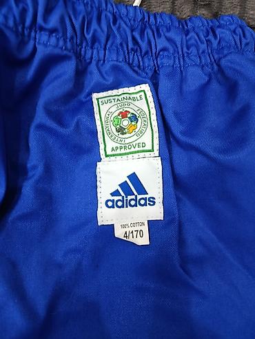 кимона: Кимоно для дзюдо adidas, синее, комплект: - куртка (плотное плетение — 3