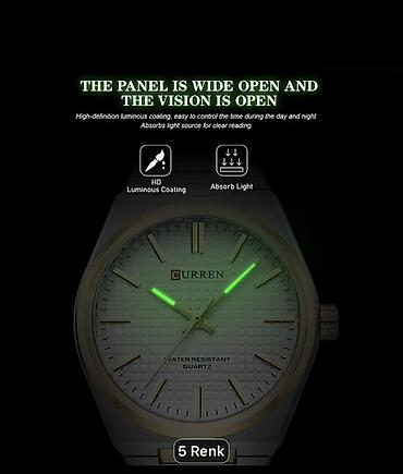 t500 smart watch: Curren kişi qol saatı – Kvarс mexanizm, suya davamlı - Brend: Curren — 2