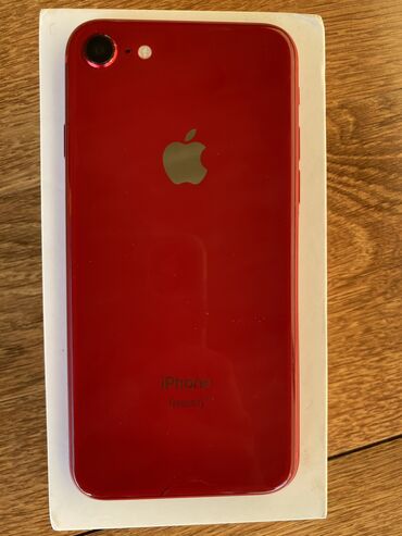 balaca ayfon: IPhone 8, 64 GB, Qırmızı, Barmaq izi, Simsiz şarj