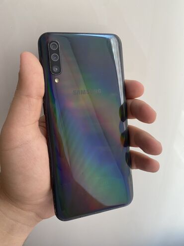 telfonlar samsunq: Samsung Galaxy A50, 128 GB, rəng - Qara, Barmaq izi, Face ID