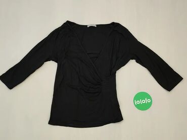 Bluza, 2XL (EU 44), wzór - Jednolity kolor, kolor - Czarny