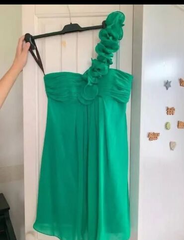 haljine svecane 2023: Zara L (EU 40), color - Green, Evening, With the straps