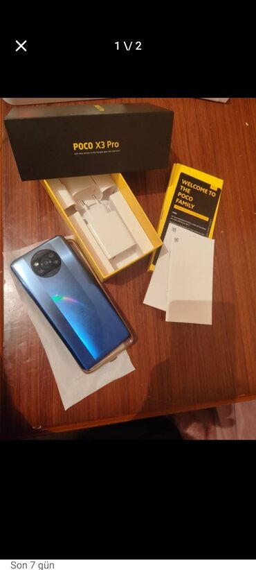 poco x3 gt 8256 qiymeti: Poco X3 Pro, 256 GB, rəng - Göy, Düyməli, Barmaq izi, Sənədlərlə