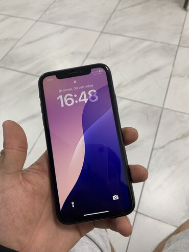 покупка продажа бу телефонов: IPhone Xr, Колдонулган, 64 ГБ, Black Titanium, 76 %