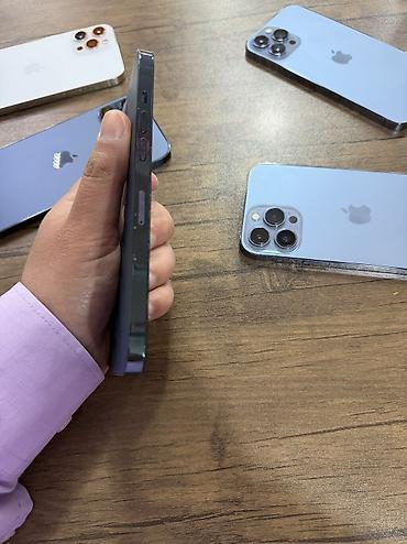 iohone 12: IPhone 12 Pro Max, 256 GB, Pacific Blue, Zəmanət — 2