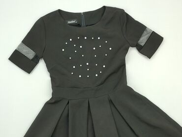 czarna sukienki midi wieczorowa: Dress, S (EU 36), condition - Perfect