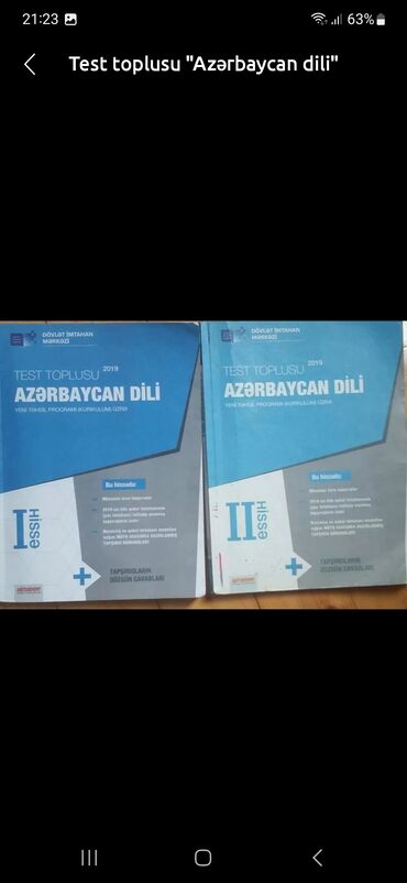 toplu azərbaycan dili: Azerbaycan dili test toplu 2 si birlikde 5 manat