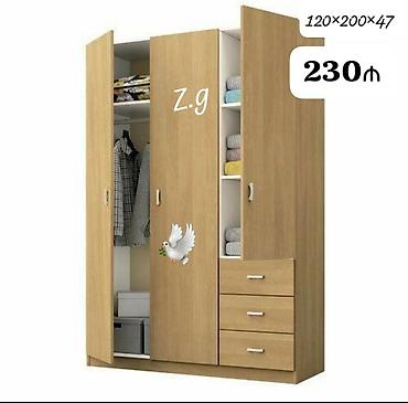 desmal: Yeni, 3 qapılı, Siyirməli, Açılan, Düz dolab — 1