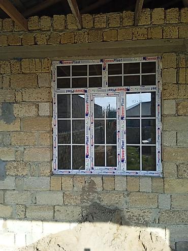 Plastik qapılar: PVC qapı və pəncərələr - Material: PVC profil (üzərində qoruyucu — 12