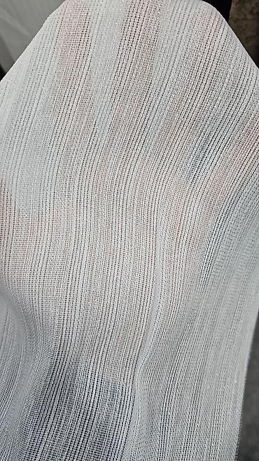 Parçalar: Ağ rəngli, incə toxumalı tül/parça - Material: yüngül, şəffaf və — 13