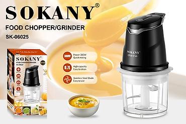 чопер кухонный: Измельчитель/мельница SOKANY SK-06025 - Мощность: 300 Вт — быстрое — 1