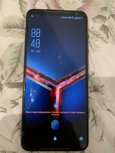 асус телефон: Asus ROG Phone II, Б/у, 128 ГБ, цвет - Черный, 2 SIM