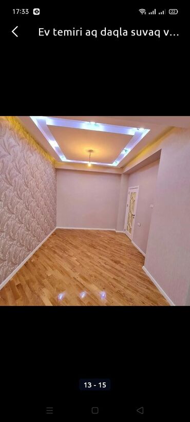 Malyar işləri: Aboy ustasi divar kağızları soyulub vurulması usta .2 nəfərik cəld ve — 6