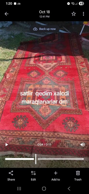Digər: Qedimi Qarabag Xalcasi(Susa) - 1940 ci ile aid el ile toxunan bir