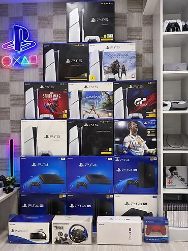 Sony PlayStation konsolları və rəsmi aksesuarlar Yeni agzi bagli qutu