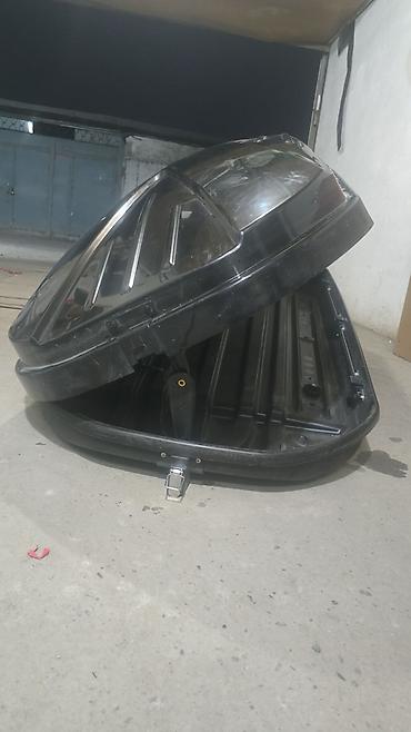 Автобокс на крышу автомобиля, жёсткий, аэродинамический, чёрный. 600