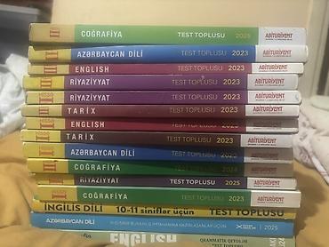Книги и журналы: Abituriyent “Test Toplusu” seriyasından müxtəlif fənn kitabları dəsti — 1