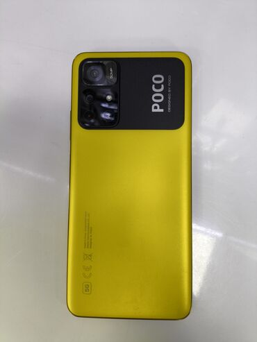 поко на запчасти: Poco M4 Pro 5G, Б/у, 128 ГБ, цвет - Желтый, 2 SIM