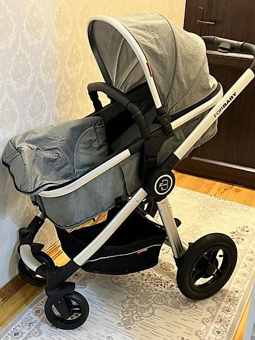 коляска для детей: Uşaq arabası – ForBaby markası, boz rəng Xüsusiyyətlər: - — 3