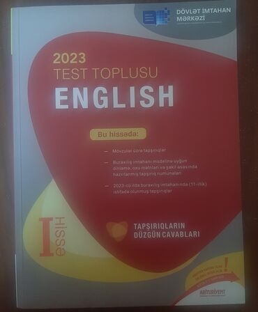 kimya test toplusu cavablar: İngilis dili Testlər 11-ci sinif, DİM, 1-ci hissə, 2023 il