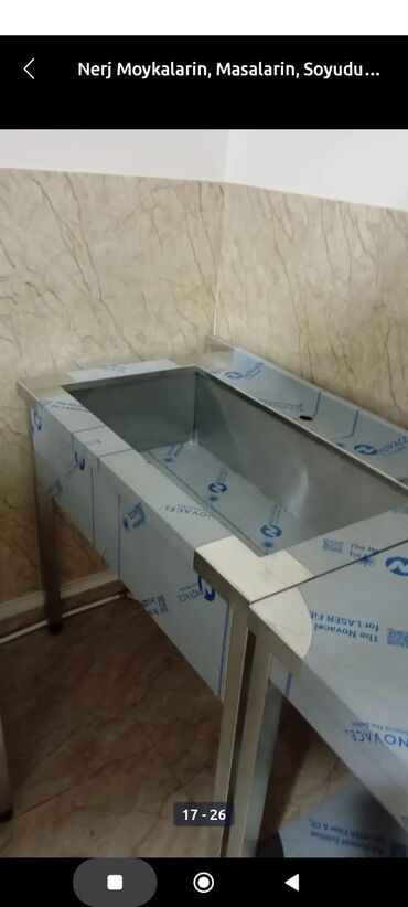 Digər metal məhsullar: Nerjaveyka Moykalarin, Masalarin, Soyuducularin Hazirlanmasi, Her