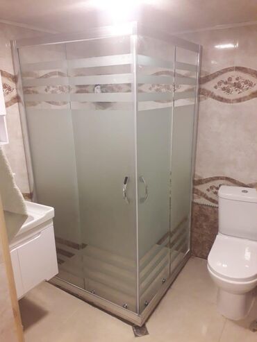 Duş kabinaları, arakəsmələr: Yeni Üstü açıq kabina, Düzbucaqlı, Pulsuz çatdırılma — 3