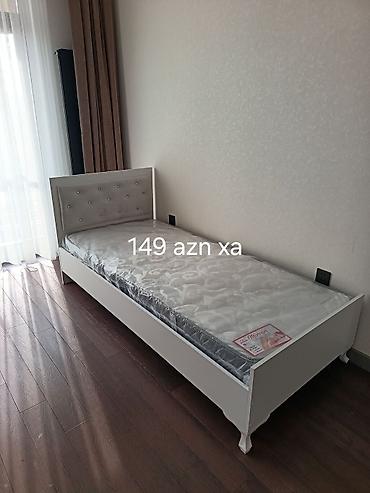 Çarpayılar: Tək nəfərlik çarpayı modelləri - Müxtəlif dizaynlar: ağ korpuslu — 5