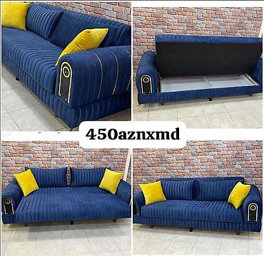 Mavi rəngli, zolaqlı dizayna sahib çevrilə bilən divan. Müasir loft lalafo.az -da Mavi rəngli, zolaqlı dizayna sahib çevrilə bilən divan. Müasir loft
