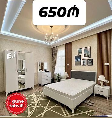Yataq otağı dəstləri: Yataq otağı mebel dəsti – zərif və modern dizaynlı komplekt — 6