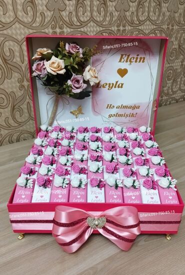 Toy aksesuarları: Heri konfet xoncasi;Toy,xina,nisan,heri,elcilik,40 gunluk,ad