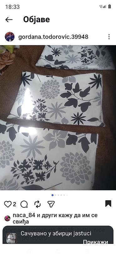 Jastuci: Navlaka za jastuke sa floralnim printom - Materijal: glatka tkanina — 12