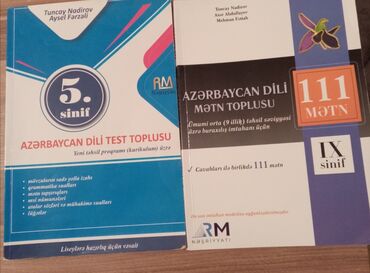 Kitablar, jurnallar, CD, DVD: 5 ci sinif Azərbaycan dili test toplusu, İşlədilməyib-5 manat