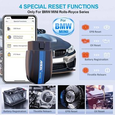 Alati za automobile: ANCEL BD300 Bluetooth OBD2 za BMW grupu vozila Mini, Rolls Royce — 6