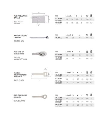 Ostala vozila: Okovi za cerade — 16