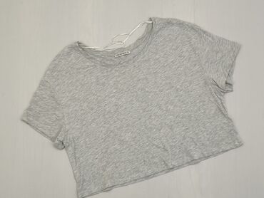 Koszulki: Koszulka M (EU 38), stan - Bardzo dobry, wzór - Jednolity kolor, kolor - Szary, Terranova