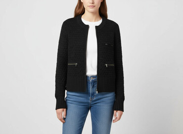kamizelka damska krótka h m: H&M, Women`s knitwear, size S