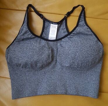 crop top majice: L (EU 40), Single-colored, color - Grey