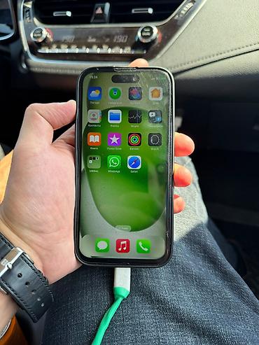 15 pro 256: IPhone 15 Pro, 1 TB, Qara, Zəmanət — 9