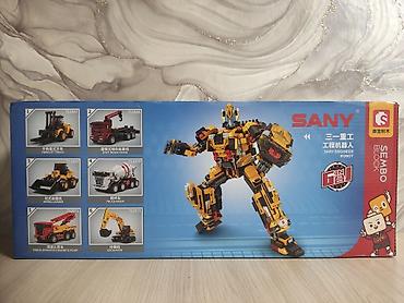 truck: Конструкторы SANY (Sembo Block) 6-в-1: строительная техника + робот — 4