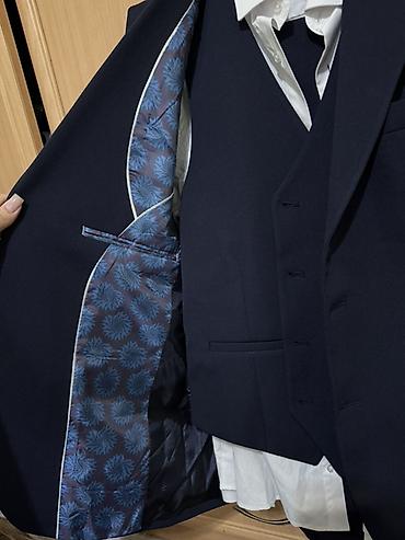 Костюмдар: Мужской классический костюм-тройка Slim Fit - Комплектация: пиджак — 4
