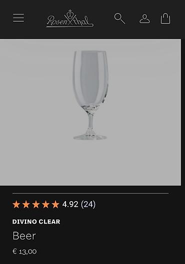 Čaše: Case nove,vintaz Rosenthal si vino kristal. Rosenthal case za pivo — 2