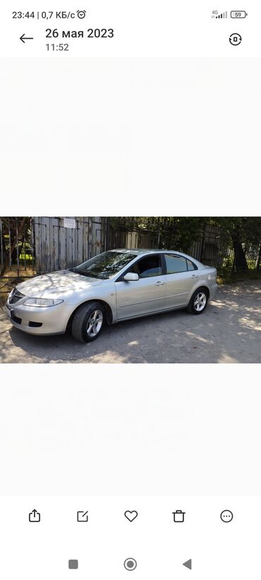 Mazda: Mazda 6: 2003 г., 2 л, Механика, Бензин, Седан