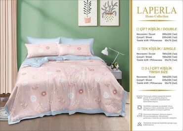 Pastel dəstləri: Laperla yataq dəsti. Parça pambıqdır Ölçü tək nəfərlik Çxol 160*220 — 18